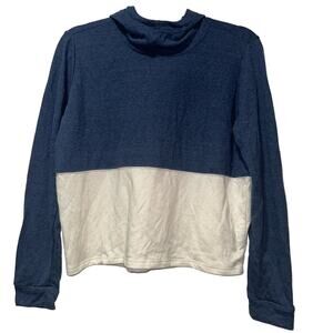 Marine Layer | NWOT | Medium | Double knit cropped relaxed fit boxy hoodie FLAWS